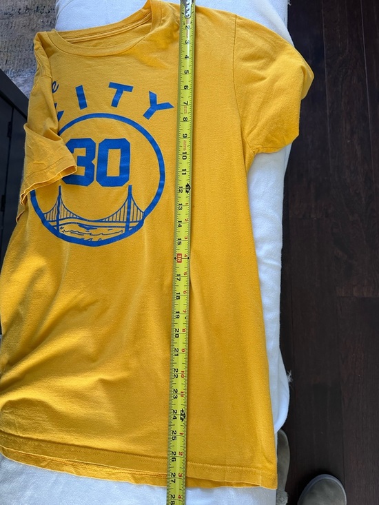 Adidas Golden State Warriors Curry 30 The City T Shirt Mens Medium Yellow NBA - Picture 9 of 9